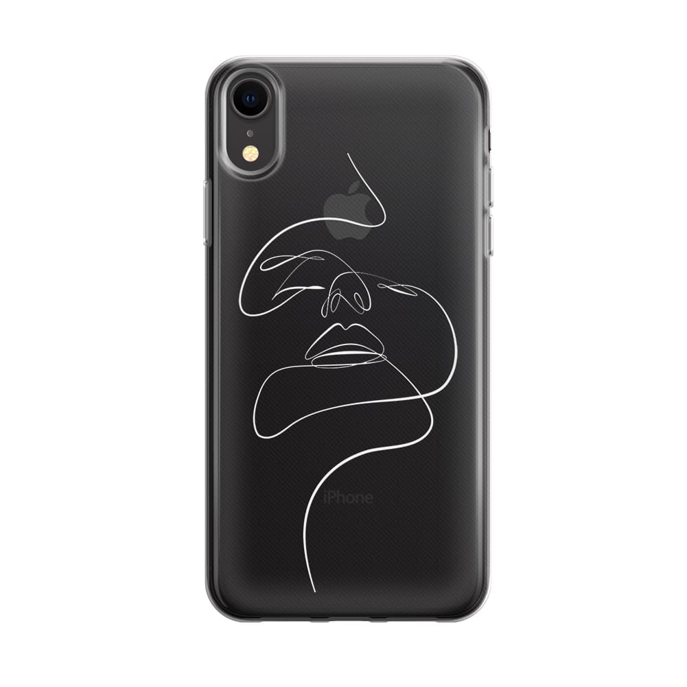 Чохол для iPhone Xr - Minimalistic Face Art - Gisolo