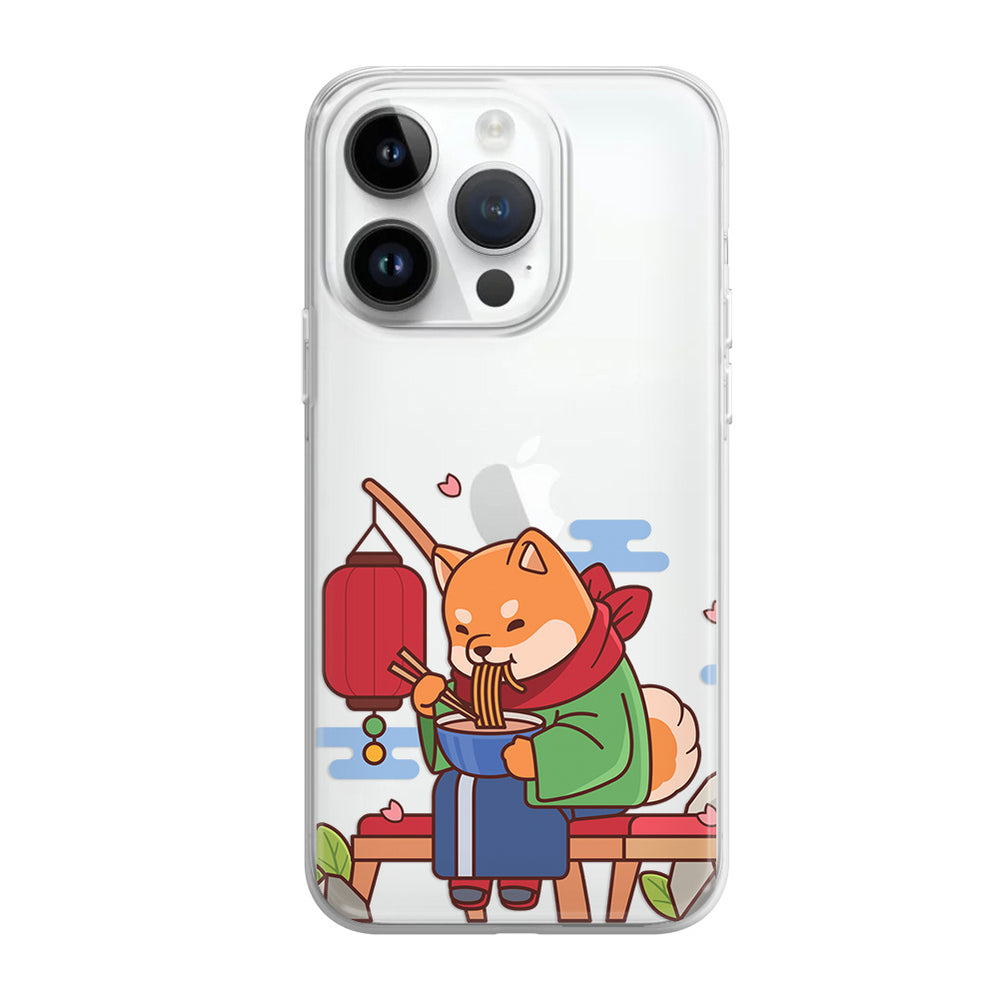 Чохол для iPhone 13 Pro Песик смакує рамен