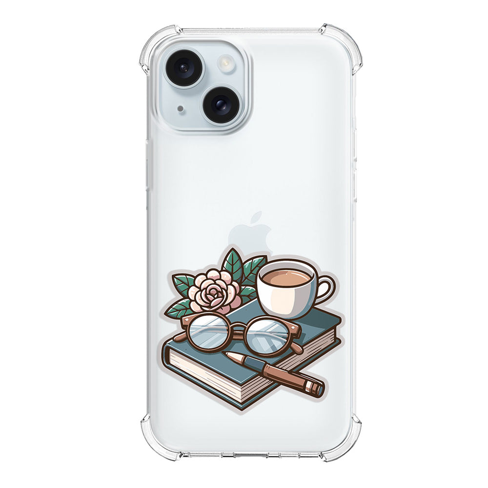 Чохол для iPhone 15 Сукулент та книга