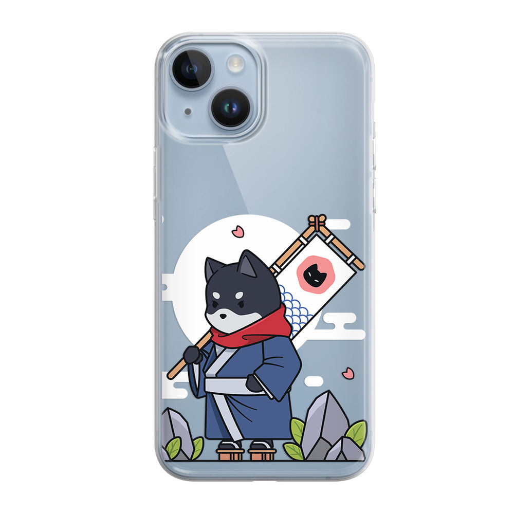 Чохол для iPhone 14 Кіт самурай