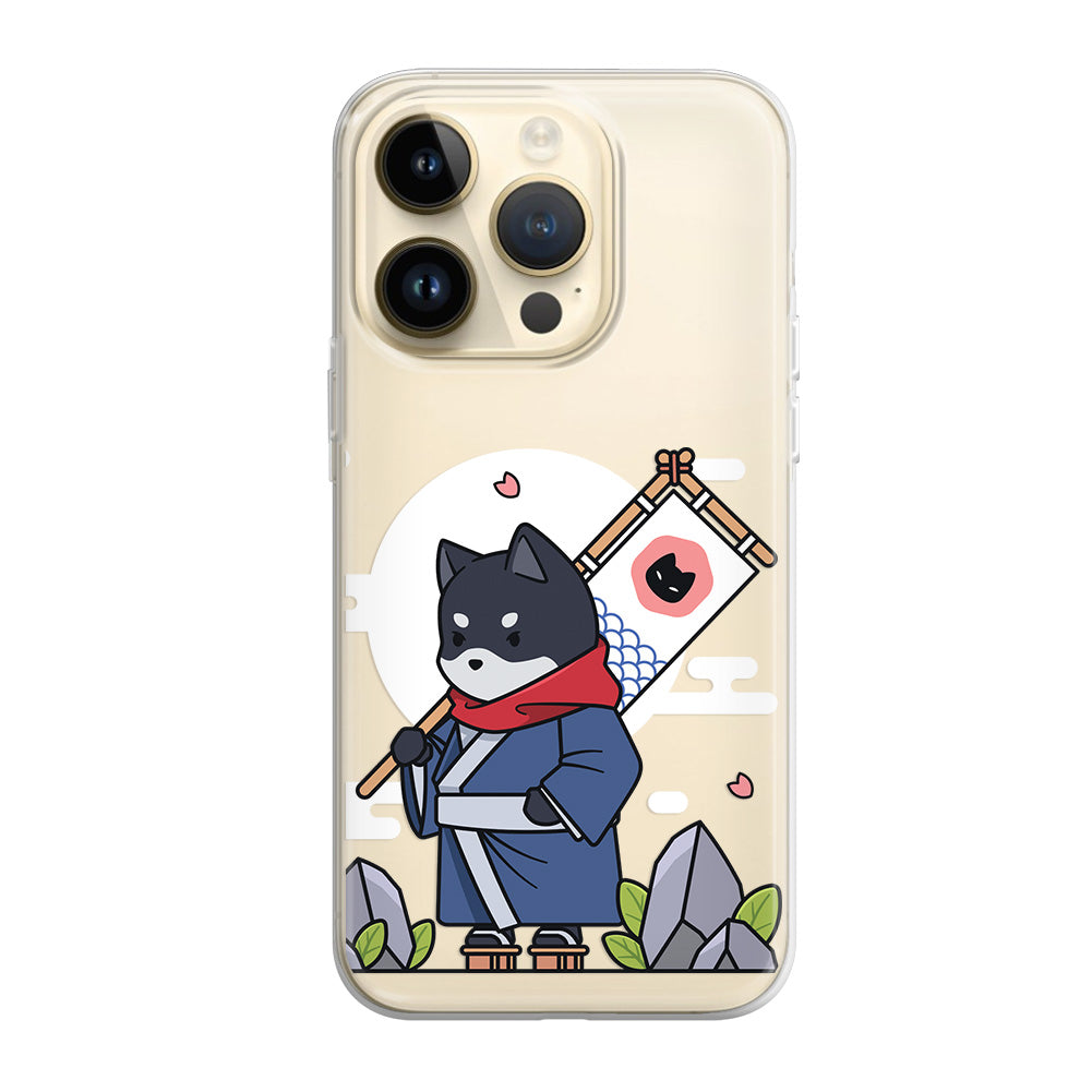 Чохол для iPhone 13 Pro Кіт самурай
