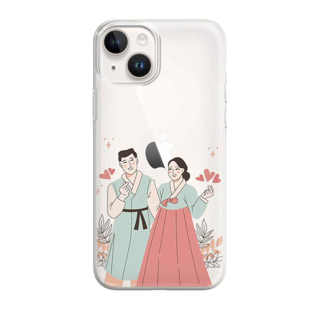 Чохол для iPhone 13 mini Парочка в ханбоках