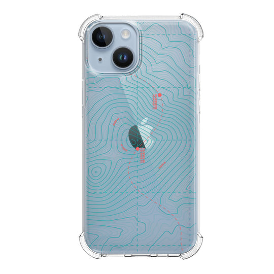 Чохол для iPhone 14 Топографічна Мапа