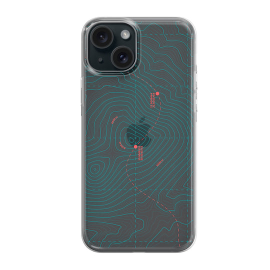 Чохол для iPhone 15 Топографічна Мапа