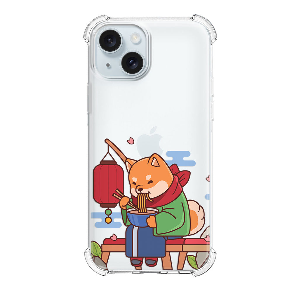 Чохол для iPhone 15 Песик смакує рамен