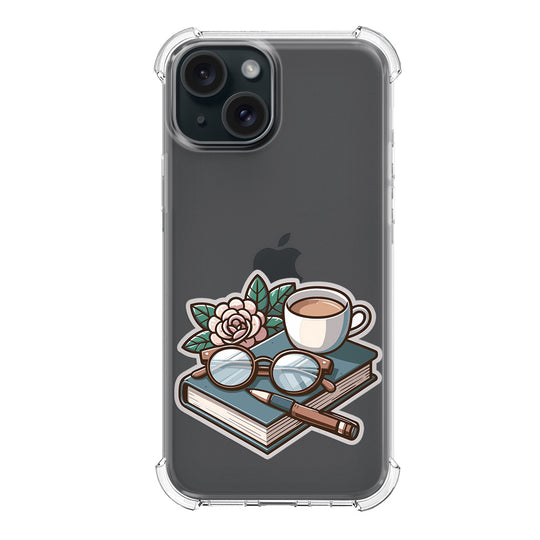 Чохол для iPhone 15 Сукулент та книга