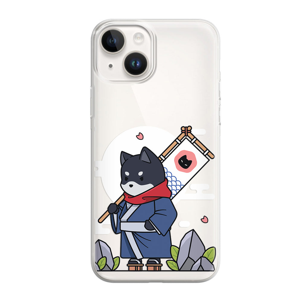 Чохол для iPhone 13 Кіт самурай