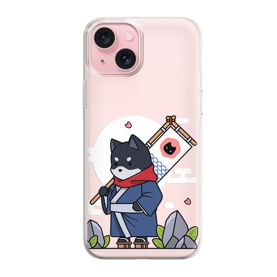Чохол для iPhone 15 Кіт самурай