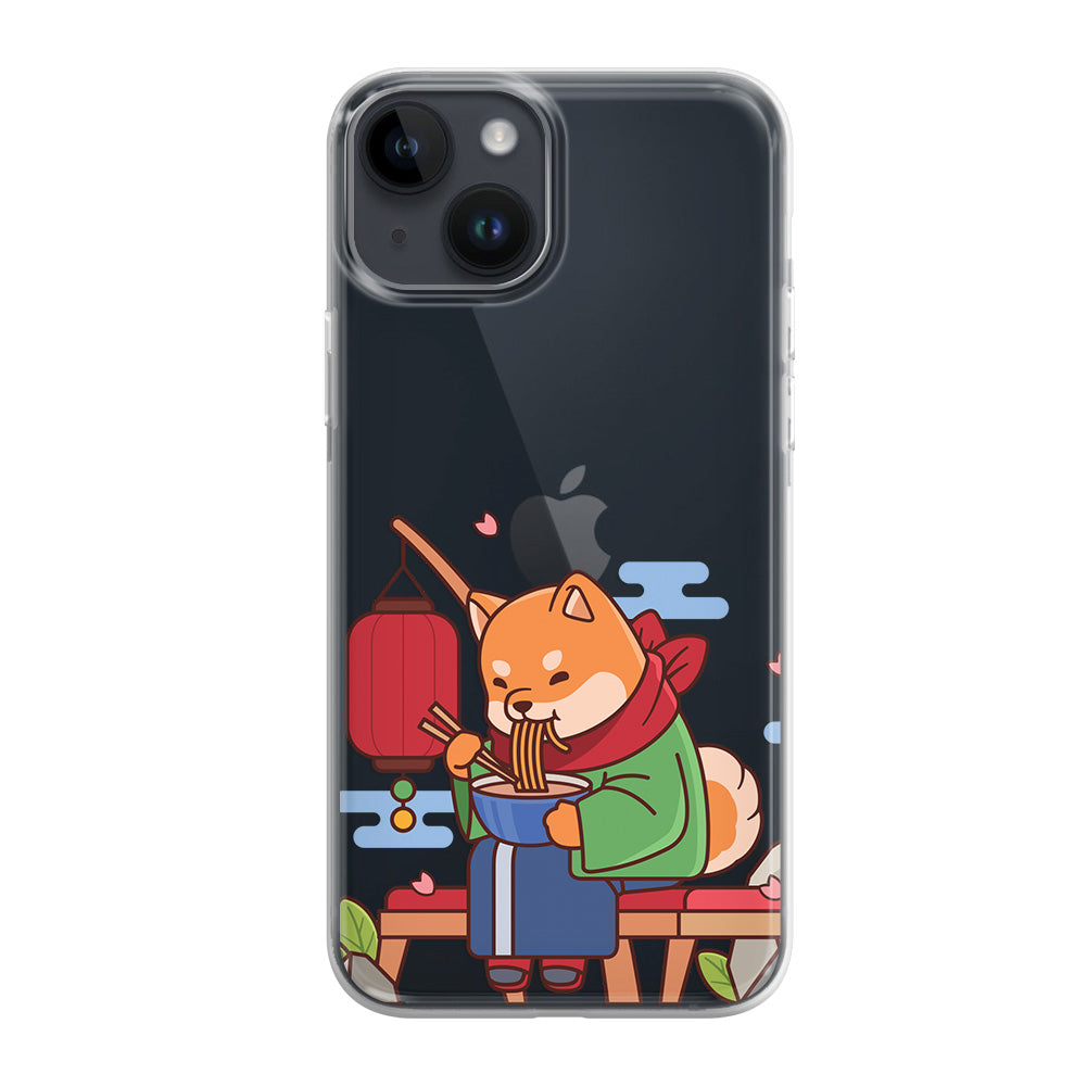 Чохол для iPhone 13 Песик смакує рамен