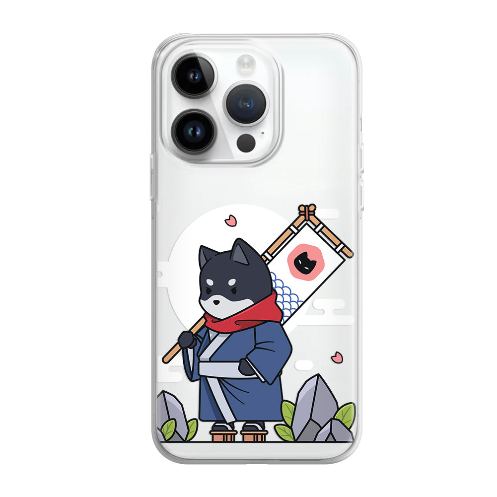 Чохол для iPhone 13 Pro Кіт самурай