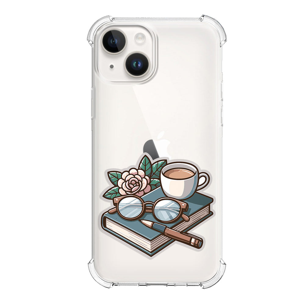 Чохол для iPhone 14 Сукулент та книга