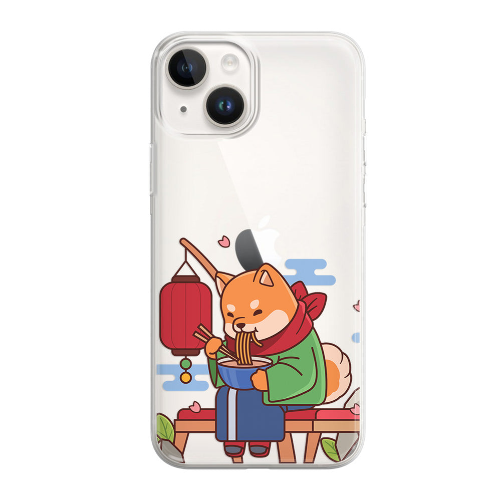 Чохол для iPhone 13 mini Песик смакує рамен