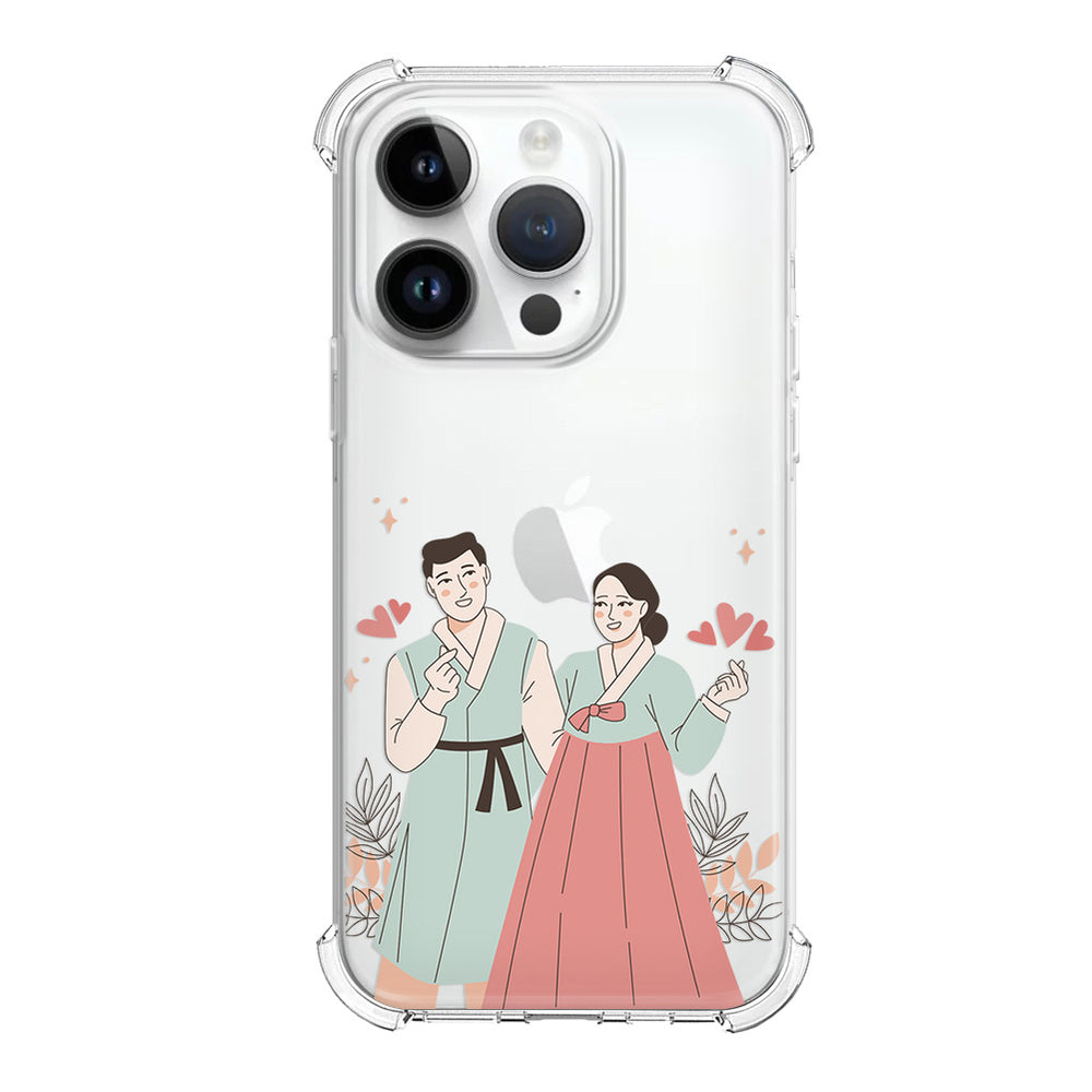 Чохол для iPhone 13 Pro Парочка в ханбоках