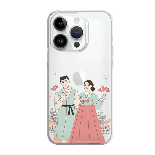 Чохол для iPhone 13 Pro Парочка в ханбоках