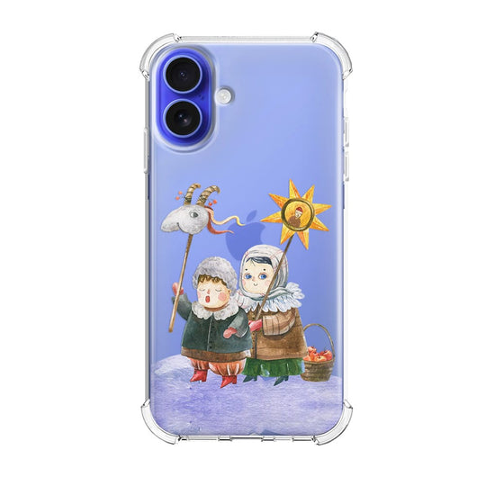 Зимовий чохол для iPhone 16 Plus Український вертеп