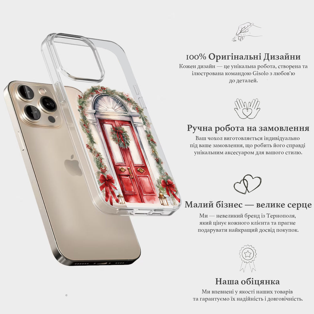 Чохол для iPhone 16 Pro Max Christmas Door
