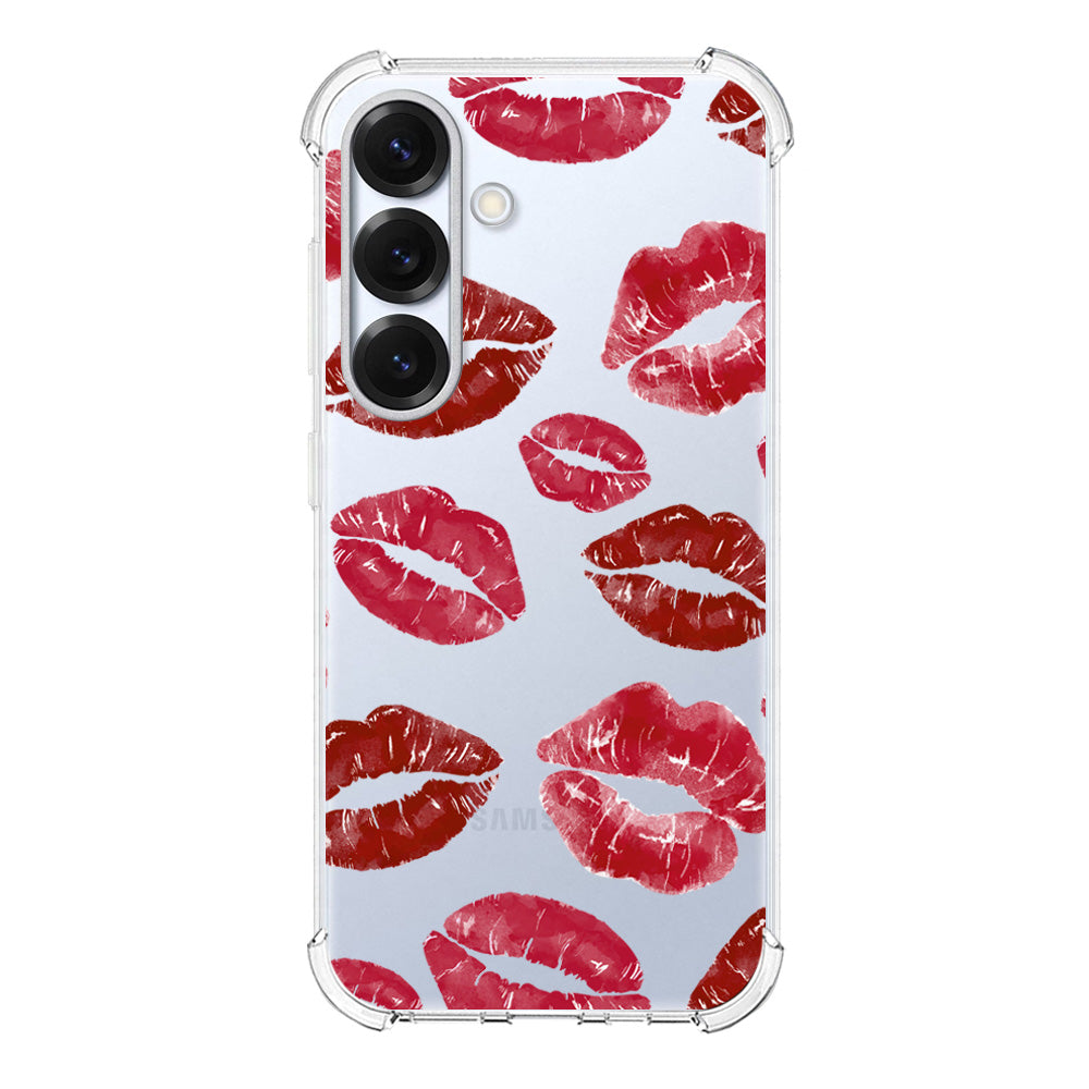 Чохол для Samsung S25 Red Lipstick Kisses