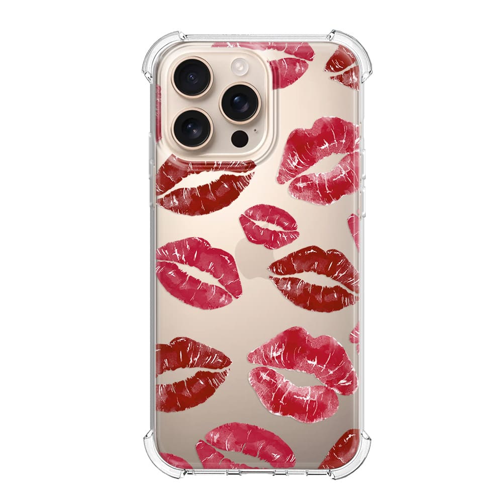 Чохол для iPhone 16 Pro Max Red Lipstick Kisses