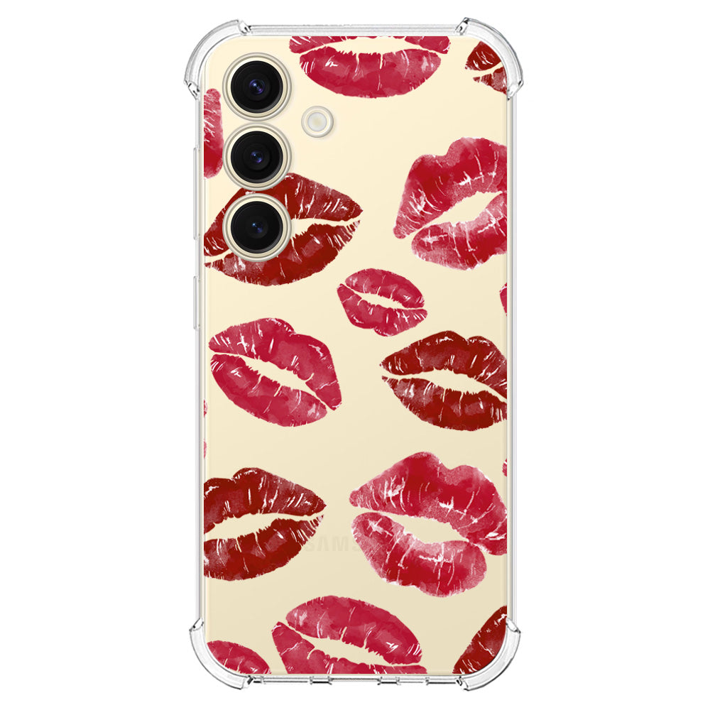 Чохол для Samsung S24 Red Lipstick Kisses