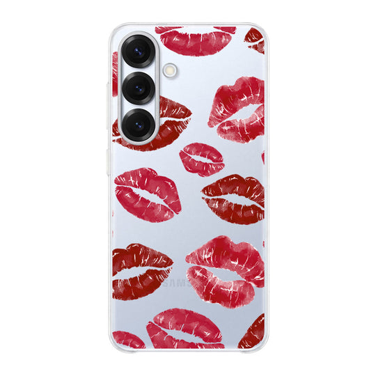 Чохол для Samsung S25 Red Lipstick Kisses