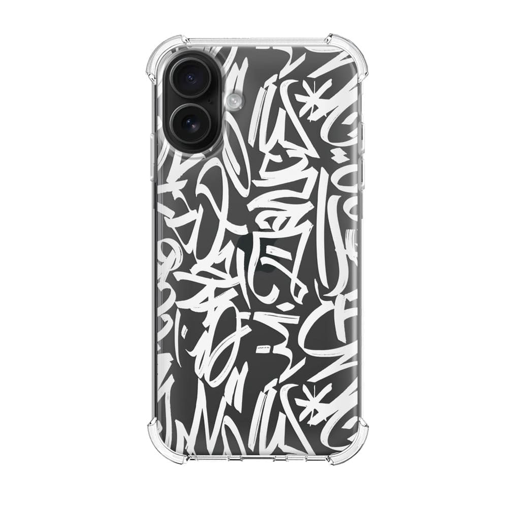 Чохол для iPhone 16 Plus White Graffiti