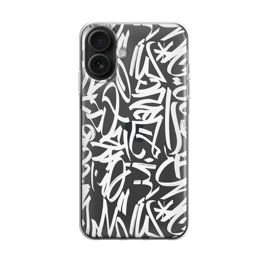 Чохол для iPhone 16 Plus White Graffiti