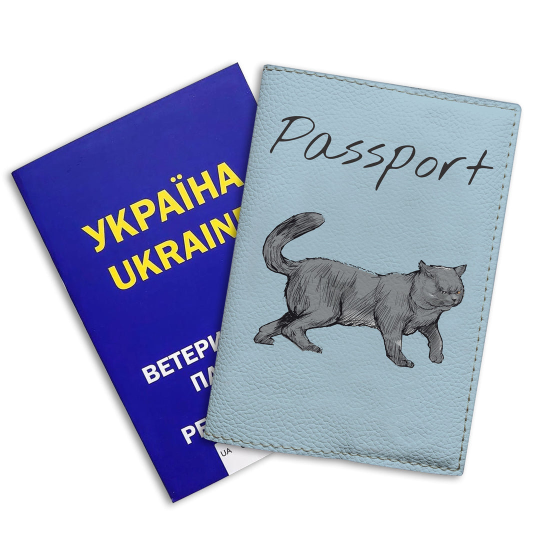 Обкладинка на міжнародний ветпаспорт із породами котів