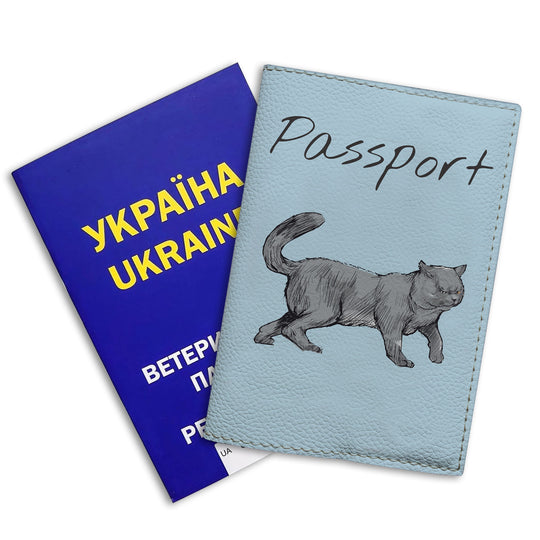 Обкладинка на міжнародний ветпаспорт із породами котів