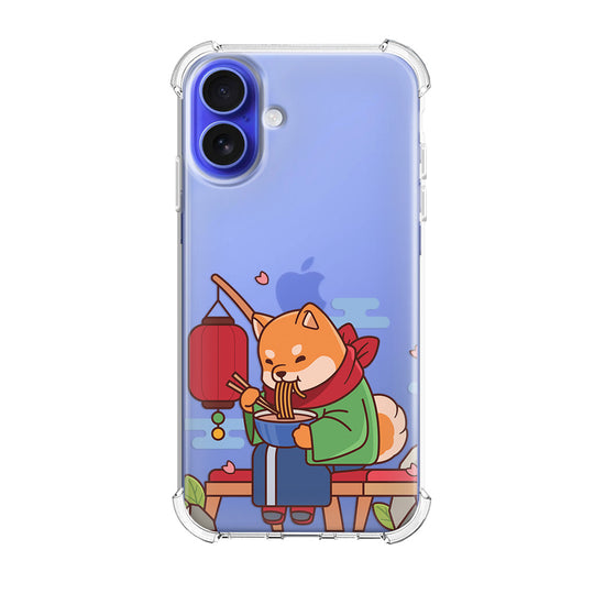 Чохол для iPhone 16 Песик смакує рамен