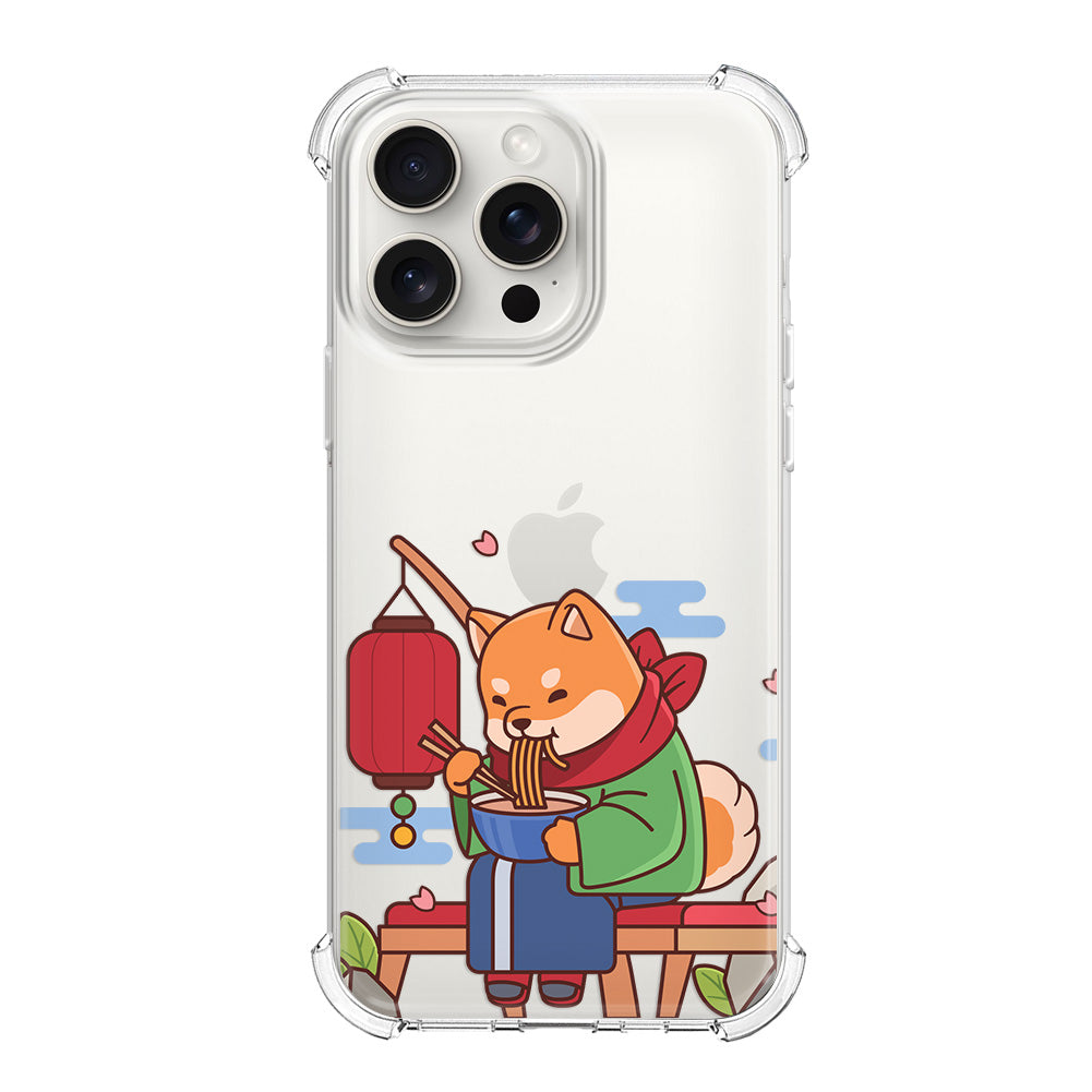 Чохол для iPhone 16 Pro Песик смакує рамен