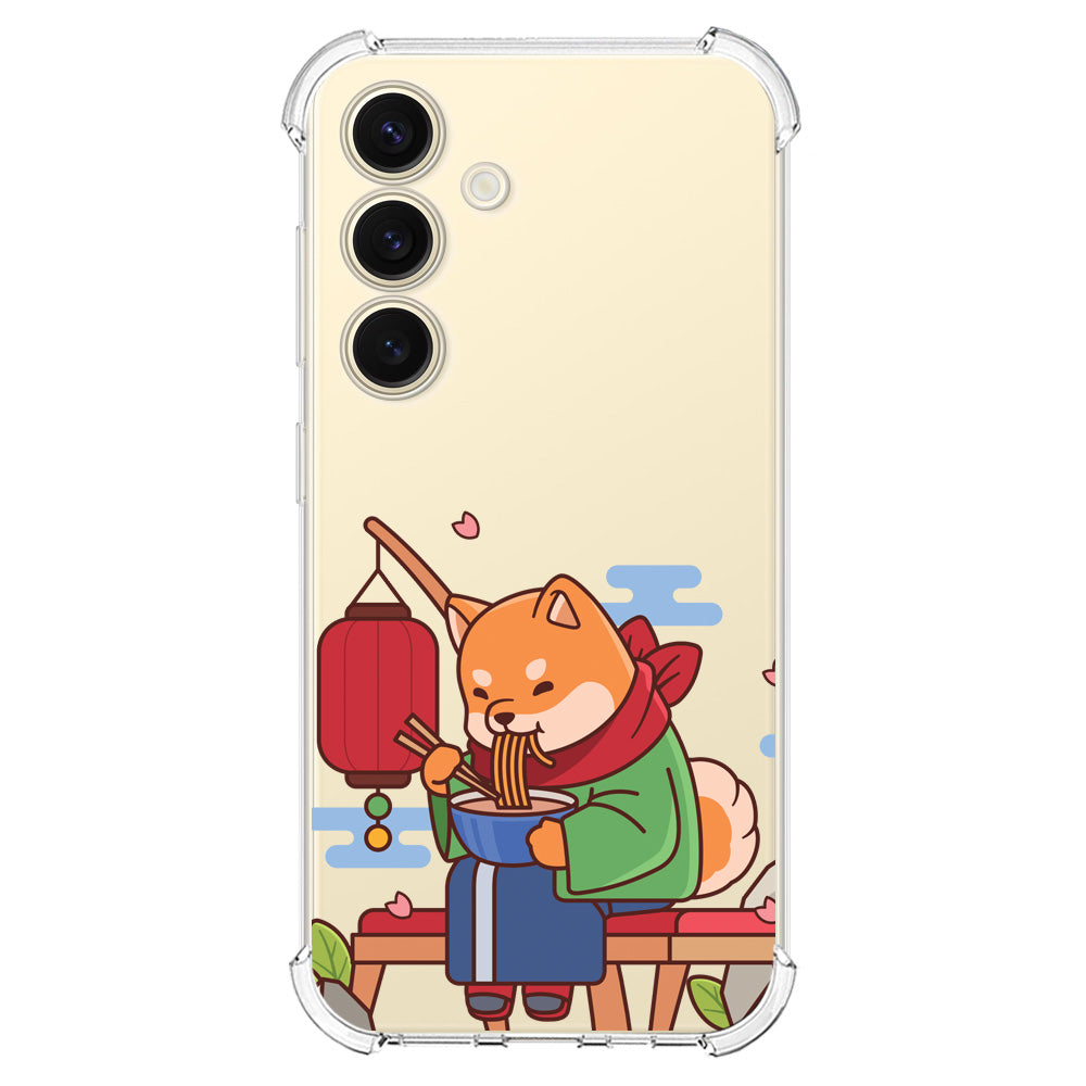 Чохол для Samsung S24 Песик смакує рамен