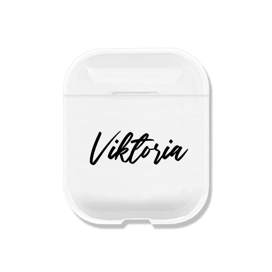 Чохол для Airpods 1/2 з індивідуальним написом - Gisolo