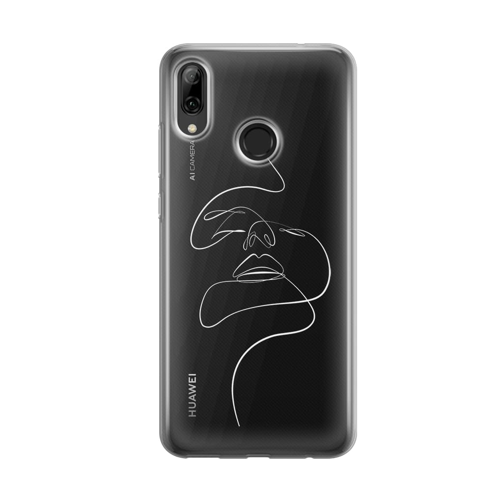 Чохол для Huawei P Smart (2019) - Minimalistic Face Line Art - Gisolo