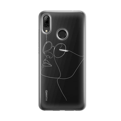 Чохол для Huawei P Smart (2019) - Minimalistic Face Line with sunglasess - Gisolo
