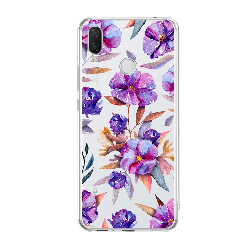 Чохол для Huawei P Smart Plus (2018) - Фіалки - Gisolo