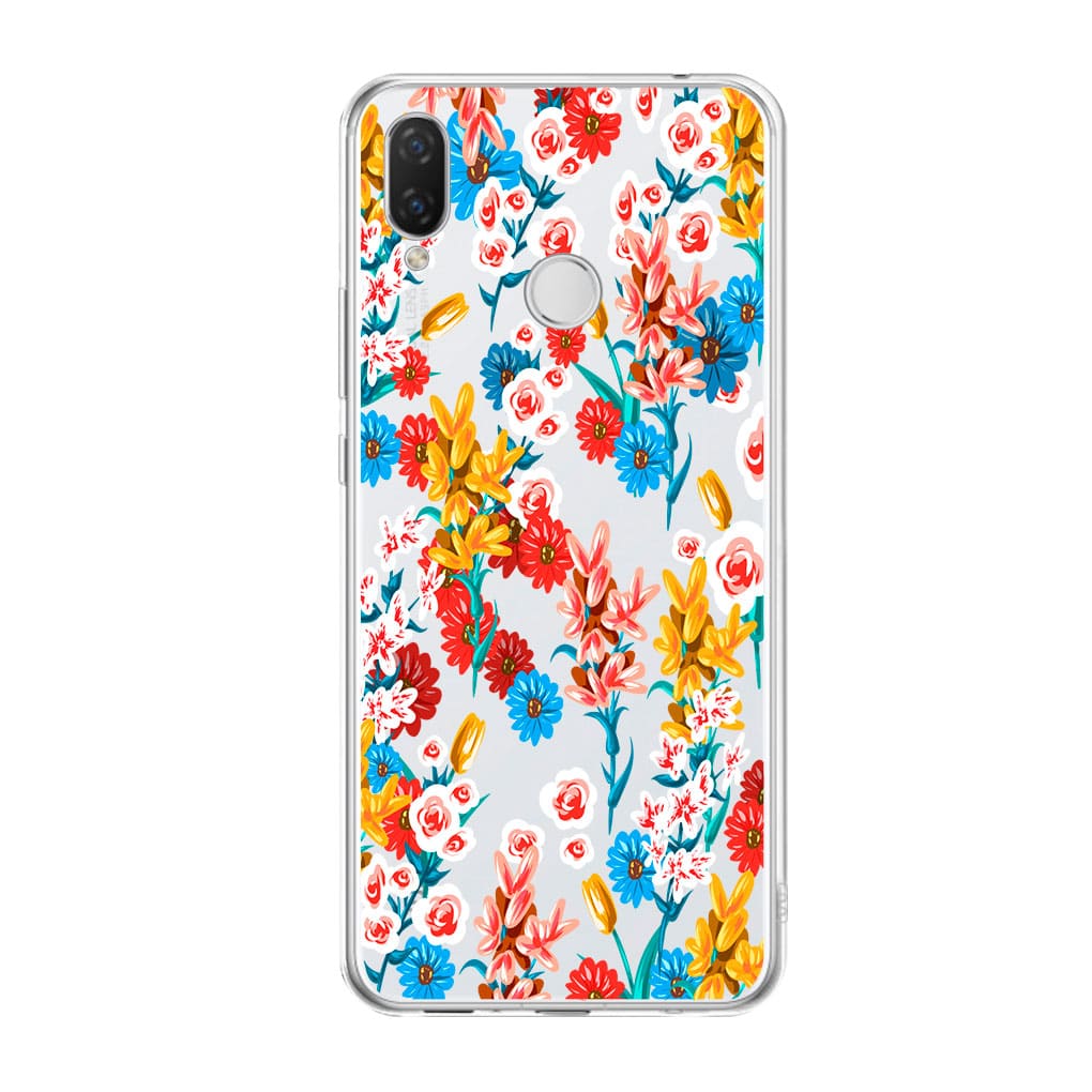 Чохол для Huawei P Smart Plus (2018) - Милі квіти - Gisolo