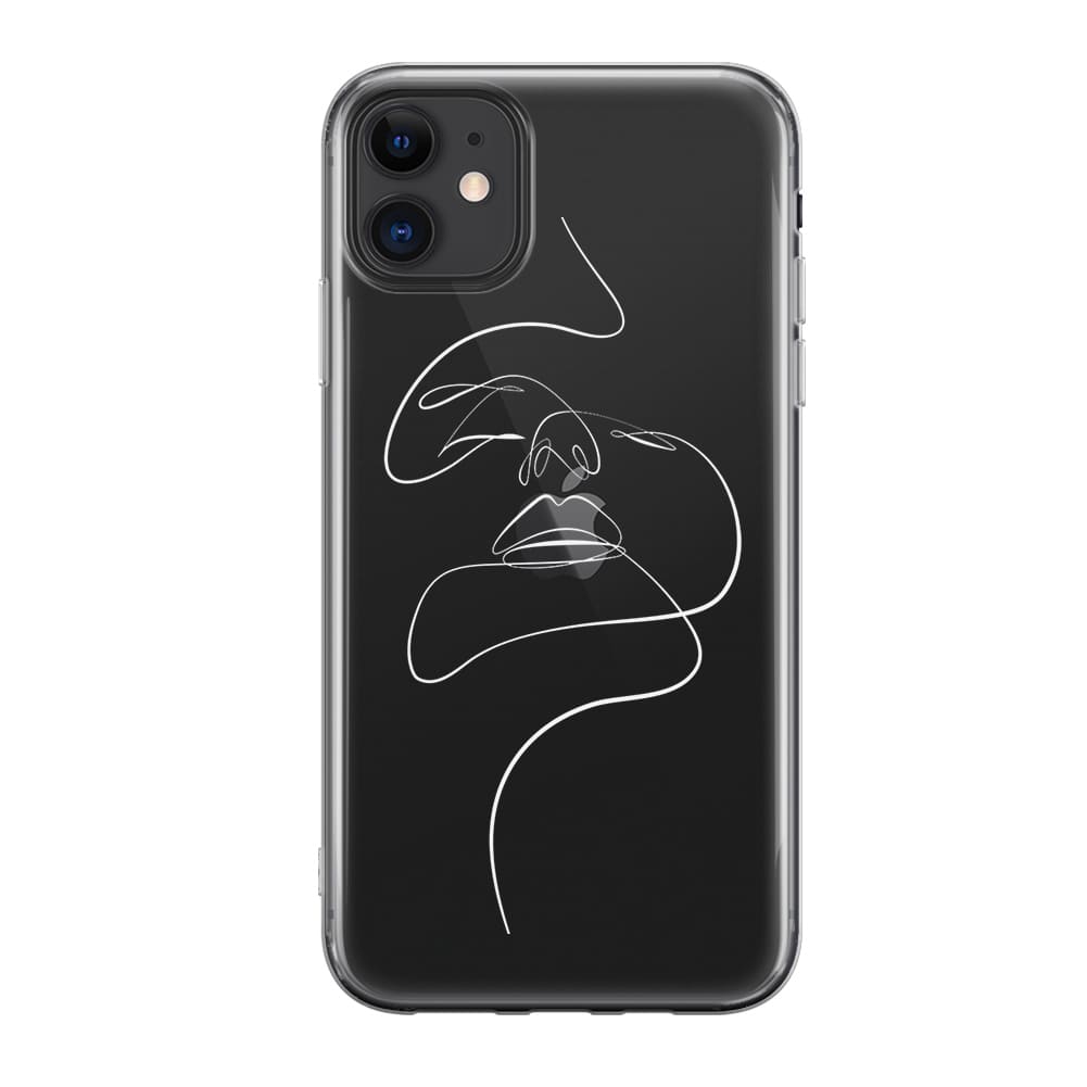 Чохол для iPhone 11 - Minimalistic Face Art - Gisolo