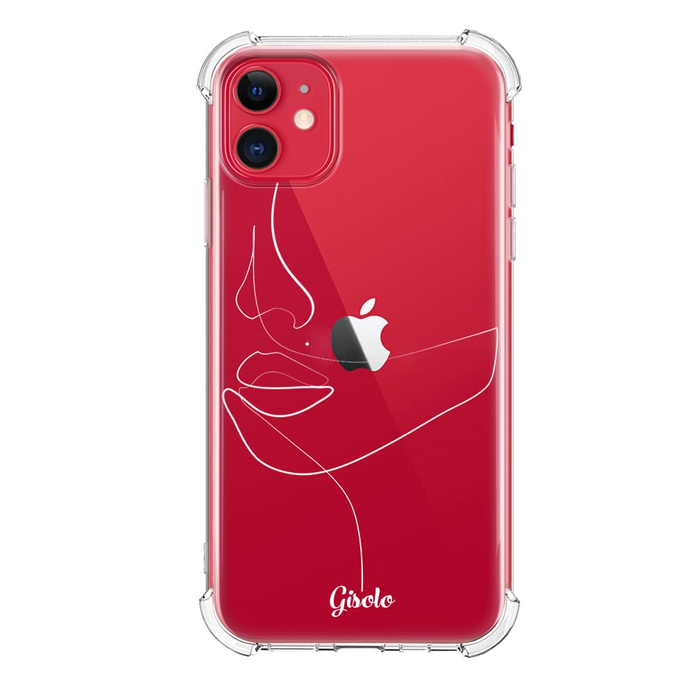 Чохол для iPhone 11 - Minimalistic Face Line - Gisolo