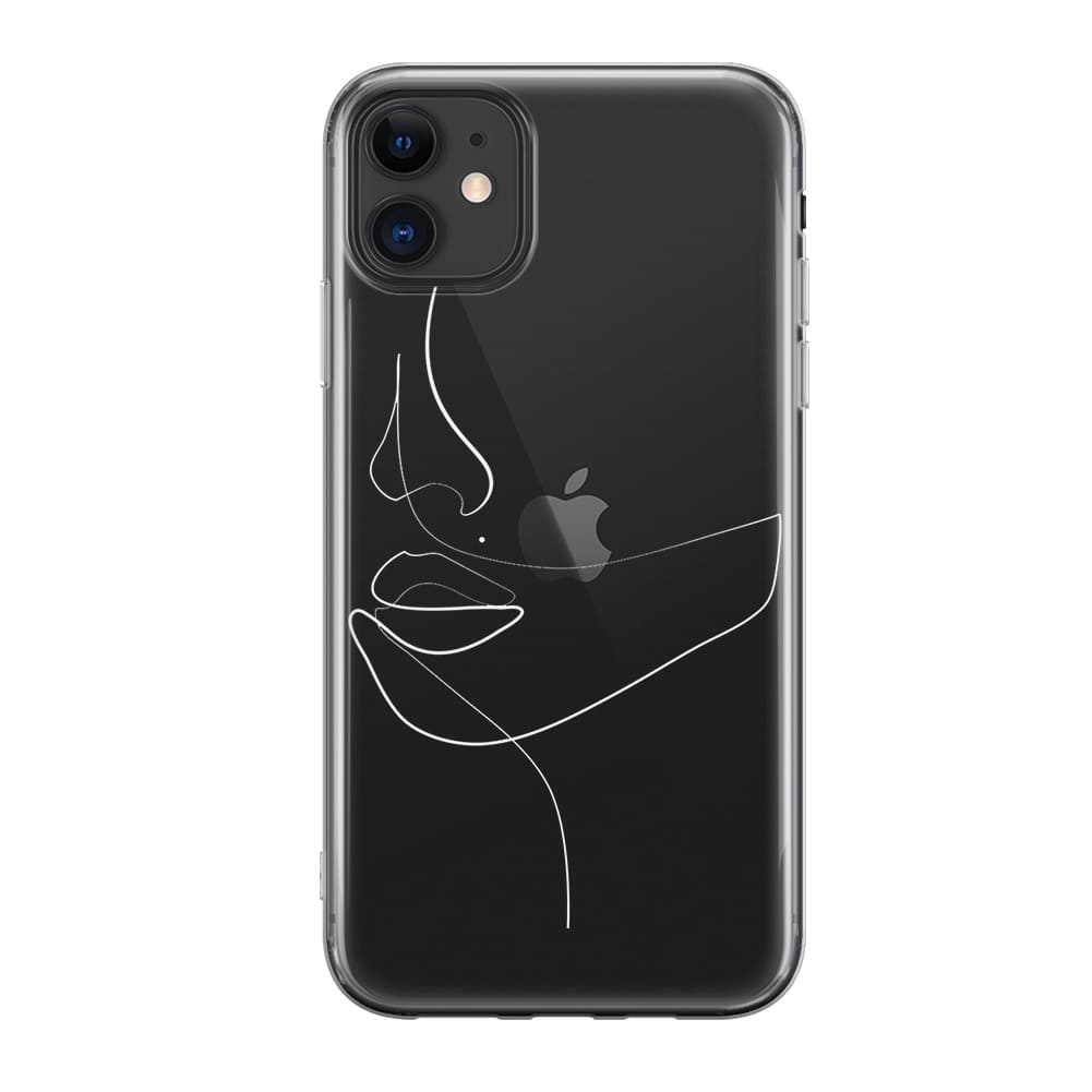 Чохол для iPhone 11 - Minimalistic Face Line - Gisolo