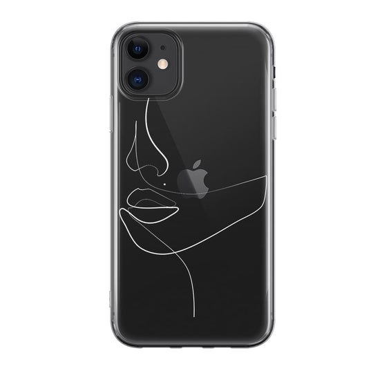 Чохол для iPhone 11 - Minimalistic Face Line - Gisolo