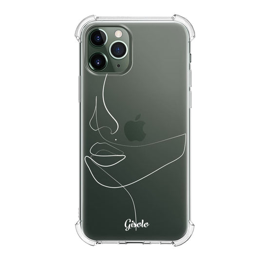 Чохол для iPhone 11 Pro Max - Minimalistic Face Line - Gisolo