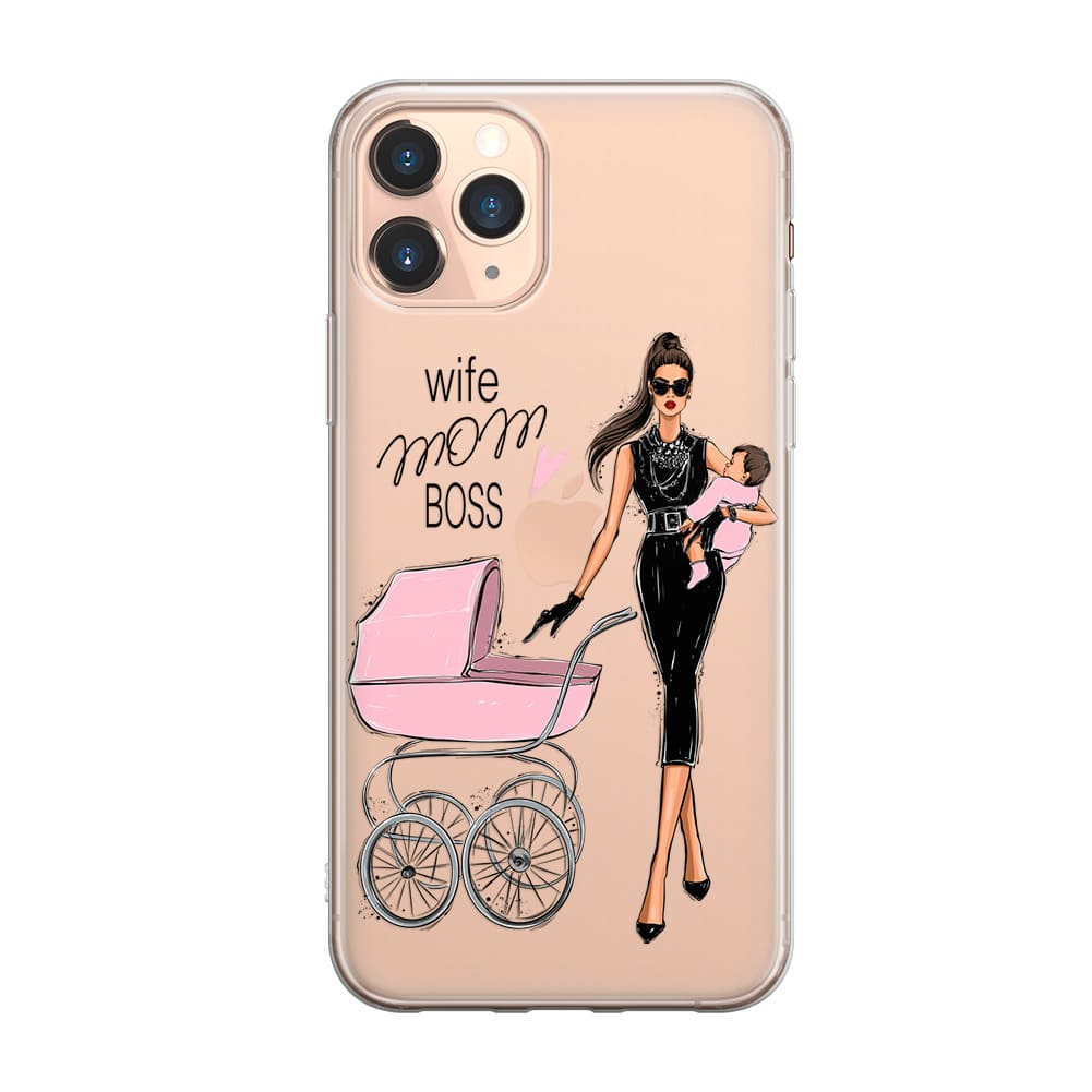 Чохол для iPhone 11 Pro - Wife. Mom. Boss. - Gisolo