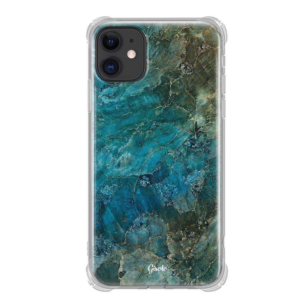 Чохол для iPhone 11 - Зелений мармур - Gisolo