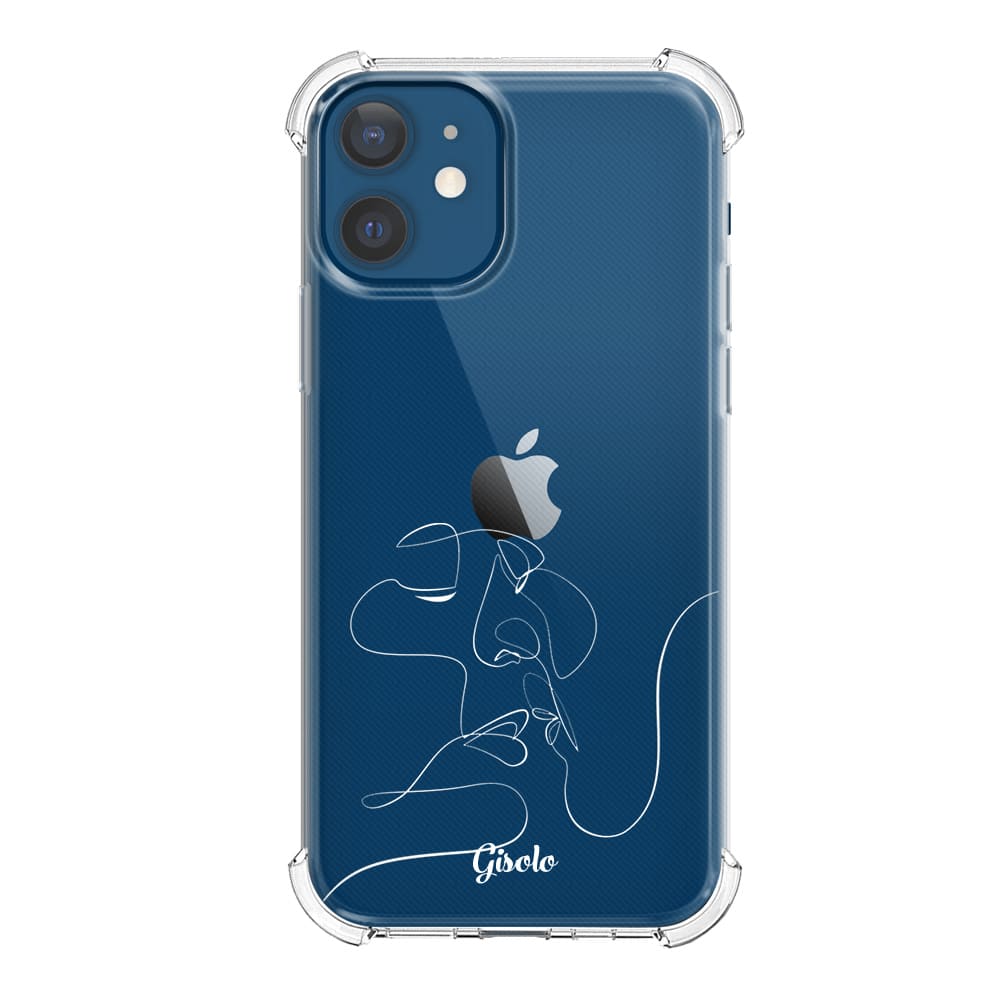 Чохол для iPhone 12 - арт малюнок закоханої пари - Gisolo