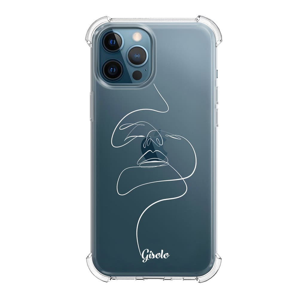 Чохол для iPhone 12 Pro - арт лінії обличчя - Gisolo