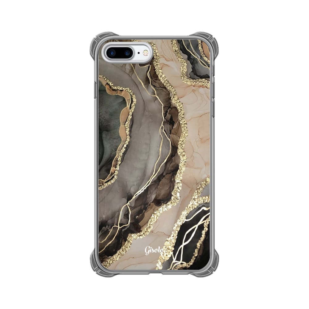 Чохол для iPhone 8 Plus - Gold & Chocolate - Gisolo