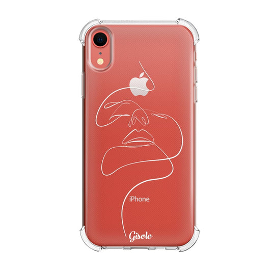 Чохол для iPhone Xr - Minimalistic Face Art - Gisolo