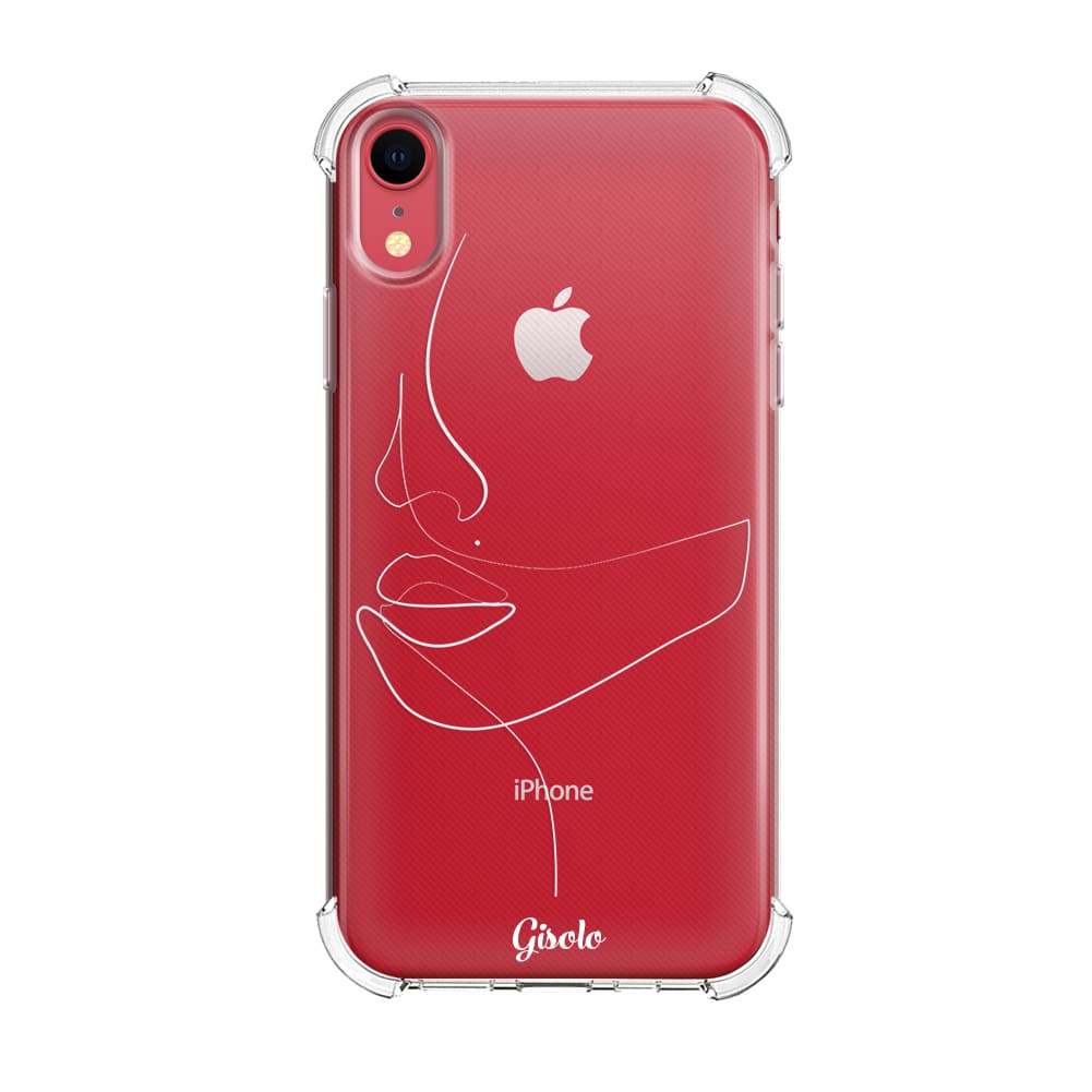 Чохол для iPhone Xr - Minimalistic Face Line - Gisolo