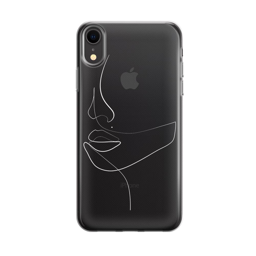 Чохол для iPhone Xr - Minimalistic Face Line - Gisolo