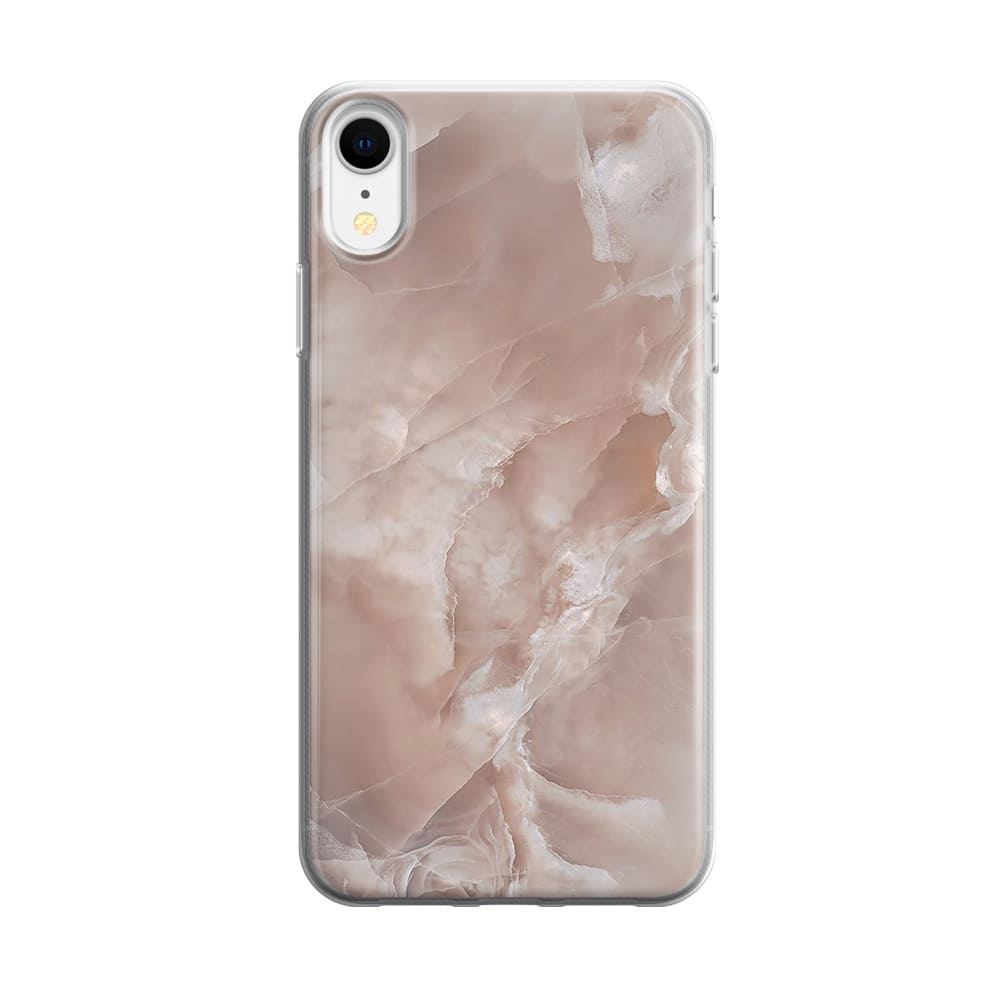 Чохол для iPhone Xr - пудровий мармур - Gisolo